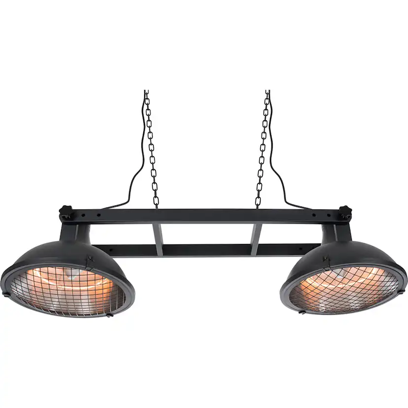 Infravärmare SunRed Indus II IND-3000H Terrassvärmare Svart Hängande 2100 W