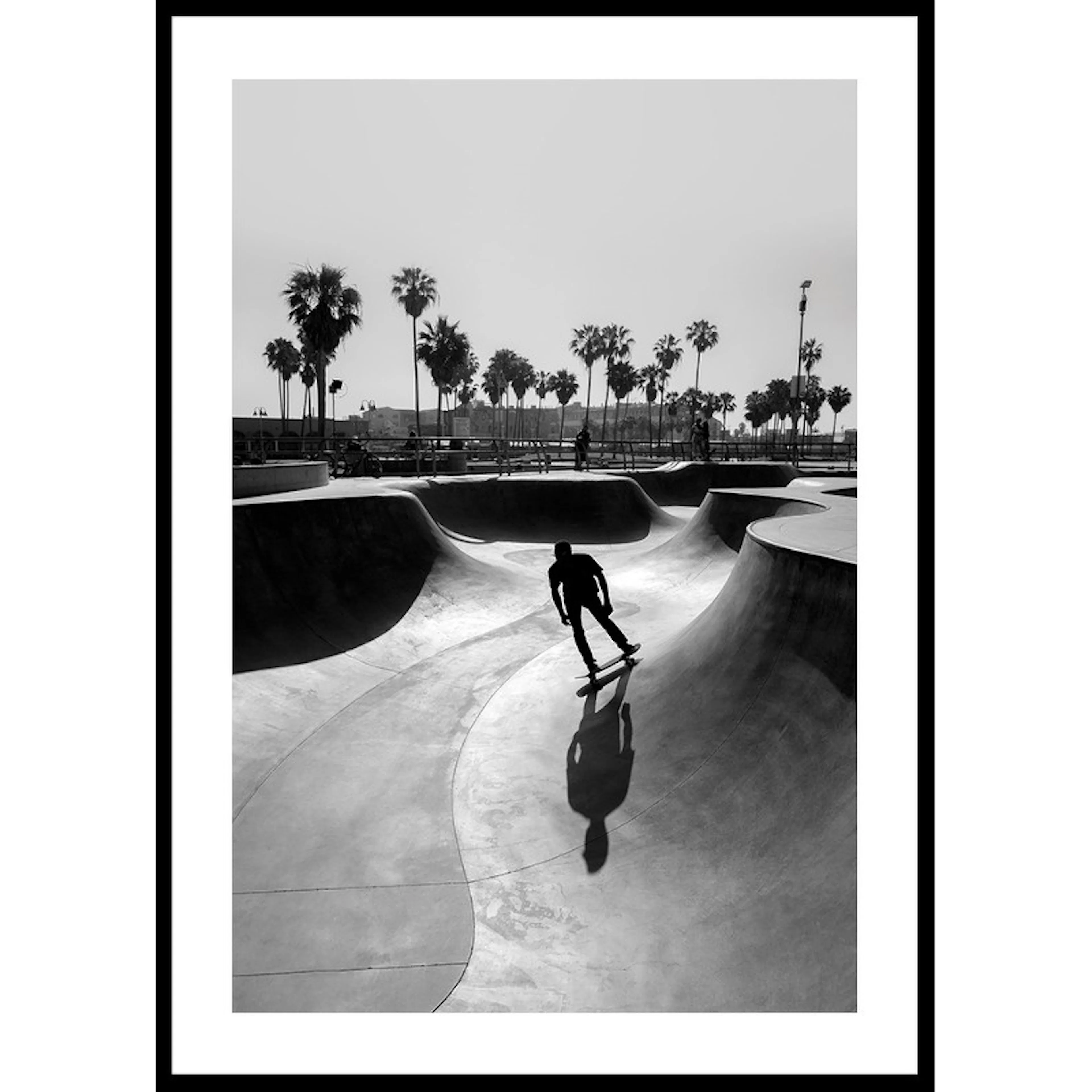 Skateboard Park B&W 30x40 30x40 cm