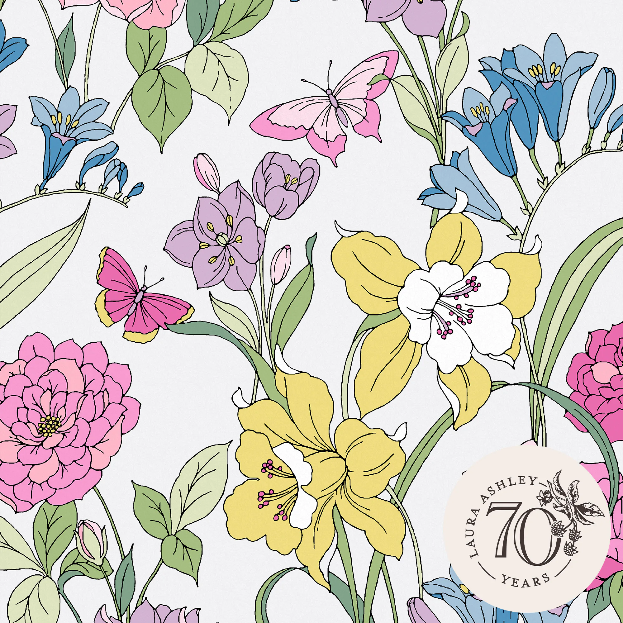 Tapet Laura Ashley Gilly Flerfärgad 119846