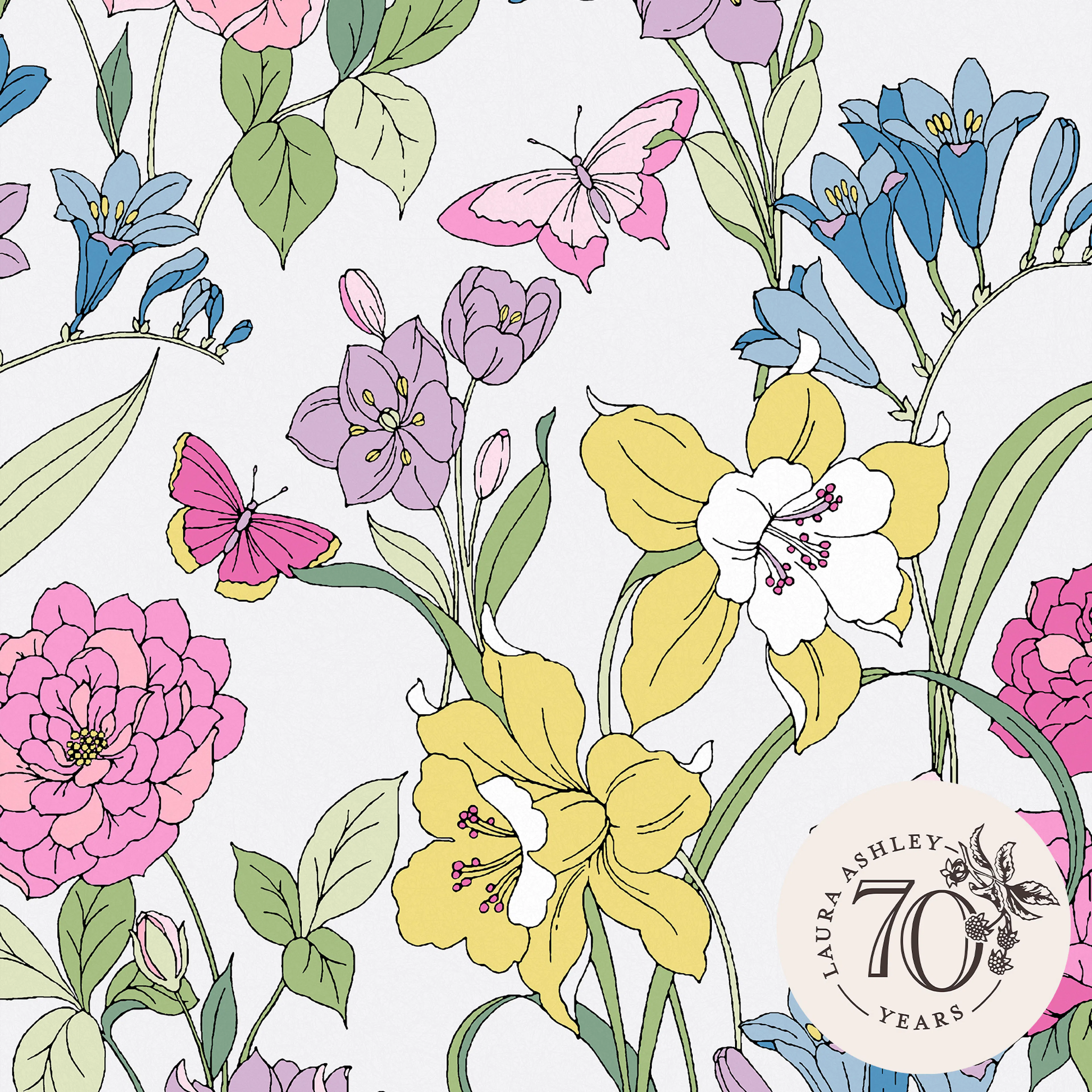 Tapet Laura Ashley Gilly Flerfärgad 119846