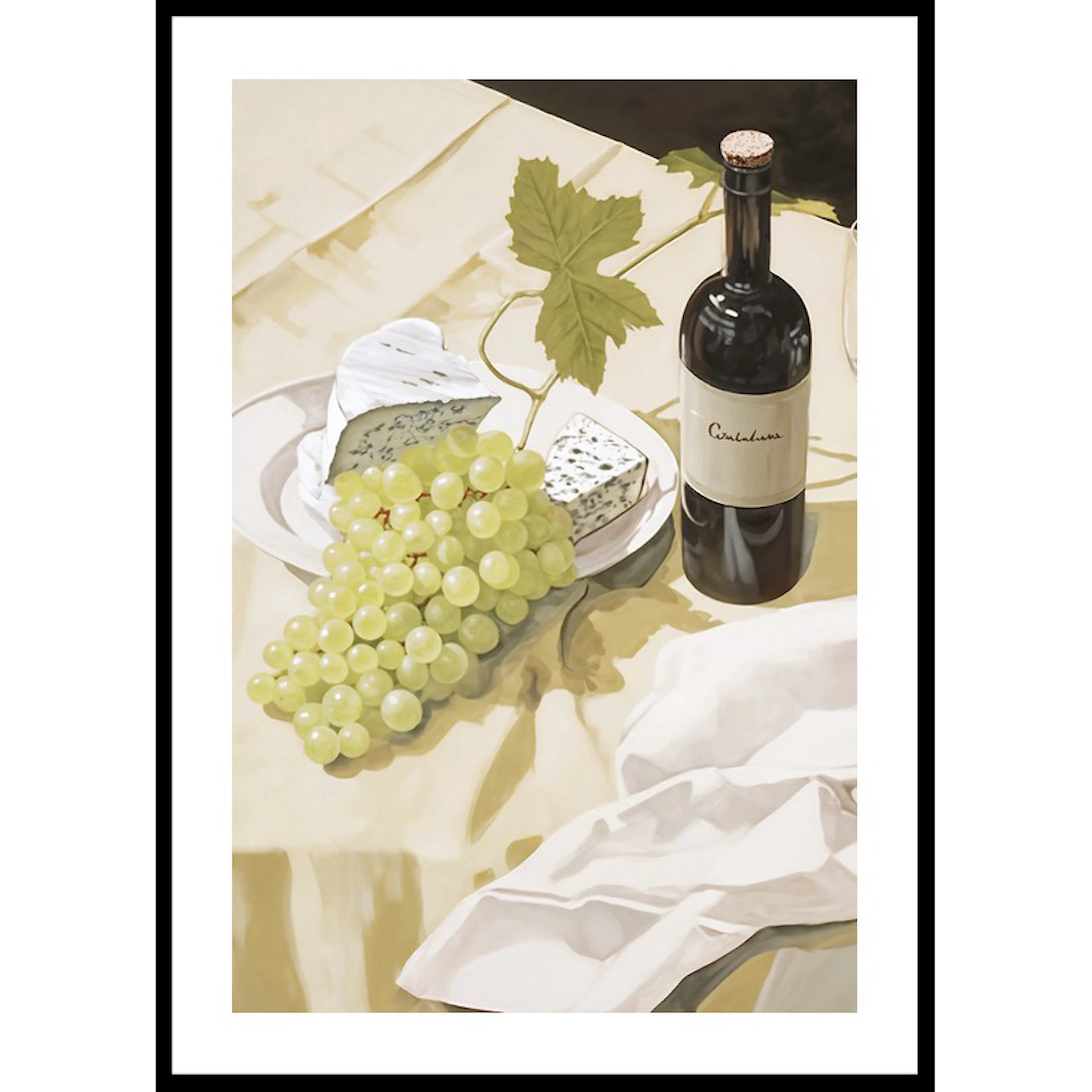 Poster Gallerix Wine And Grapes