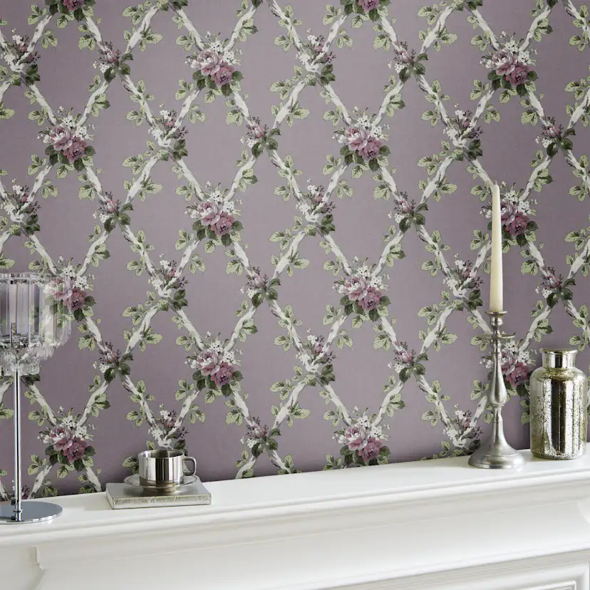 Tapet Laura Ashley Elwyn Lila