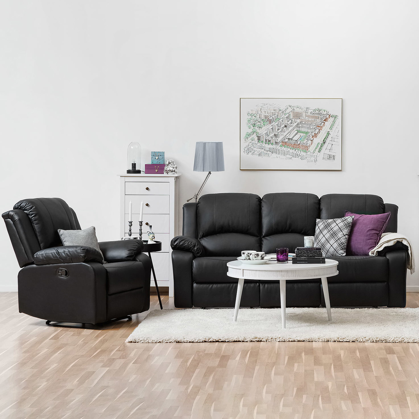 Soffgrupp  Bloomington Norbo 3-sits med Fåtölj