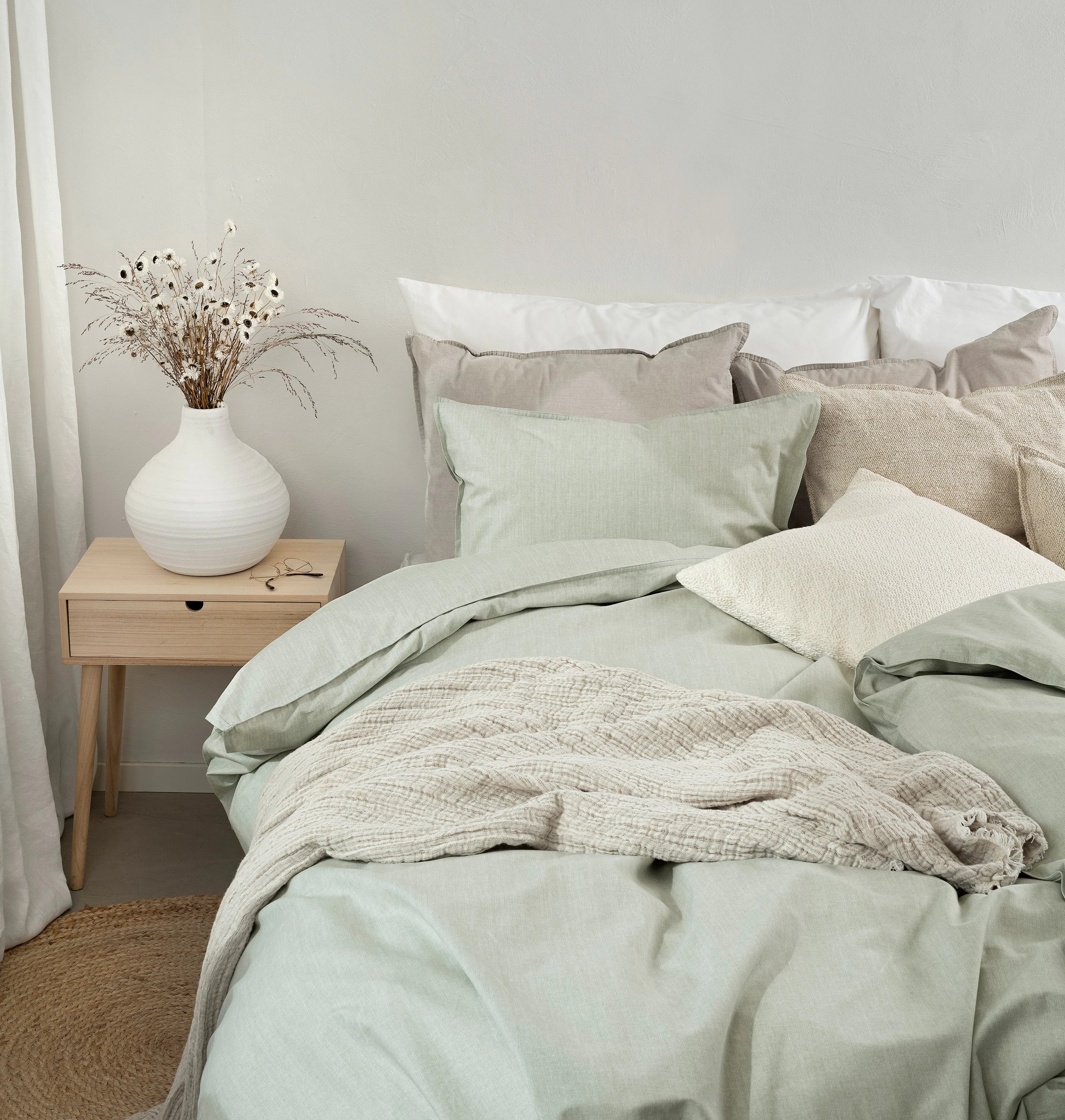 2-Dels Set Chambray Grön Grön