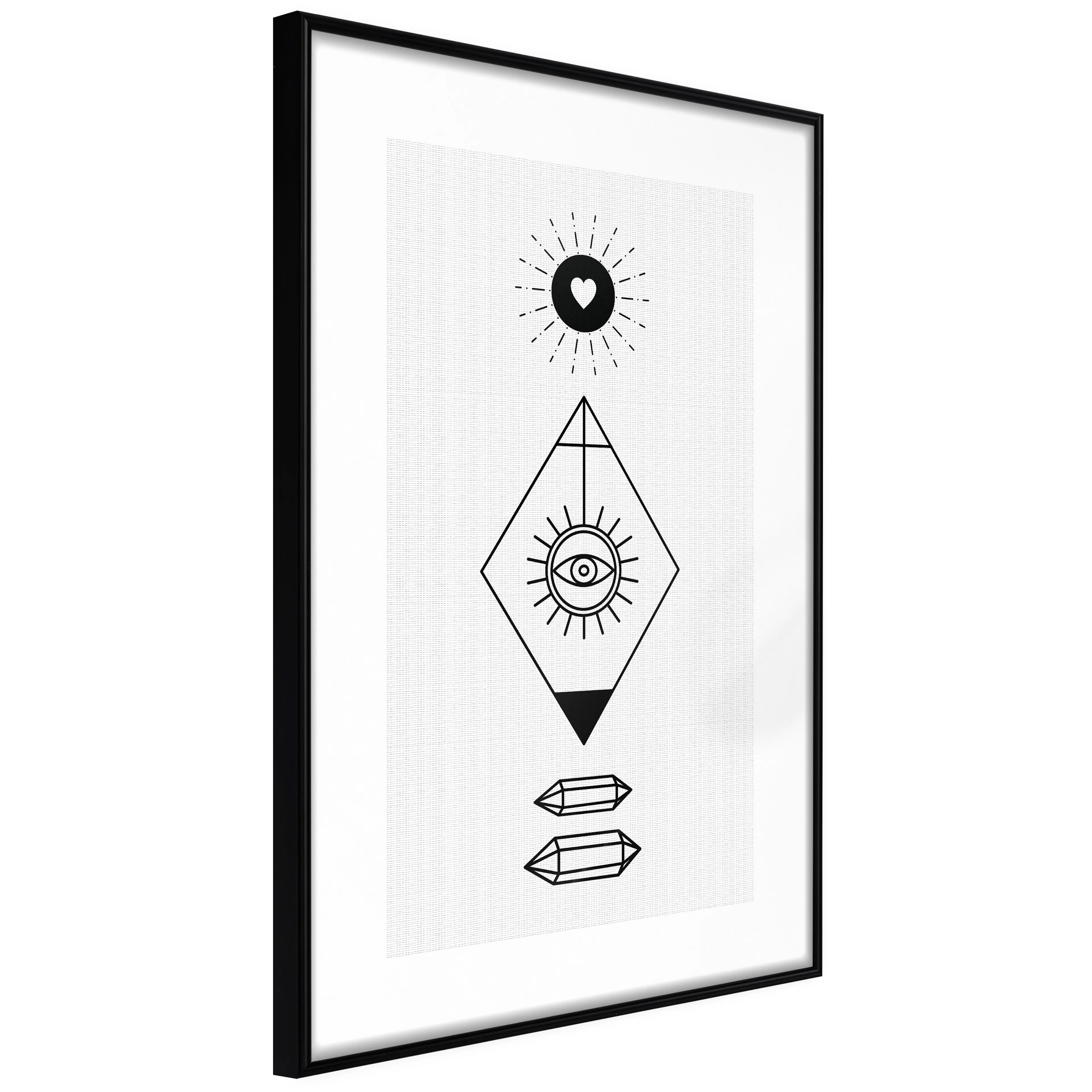 Affisch - Symbols [Poster] 40x60 Svart ram, 40x60 cm