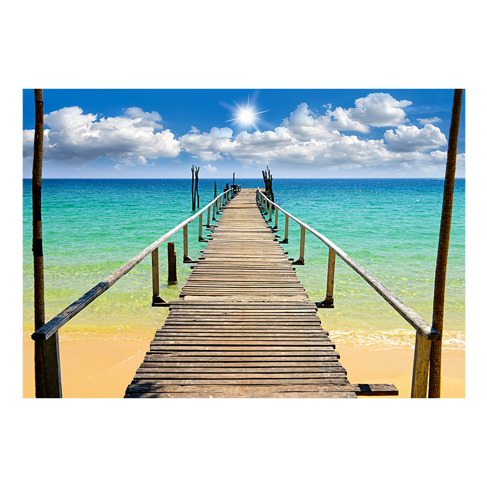 Fototapet Arkiio Beach, Sun, Bridge