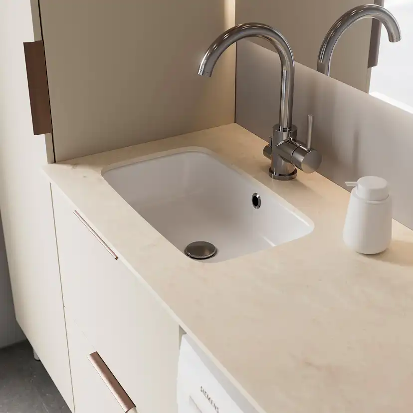 Tvättställsskåp Temal ILONA Set 3 för Tvättmaskin