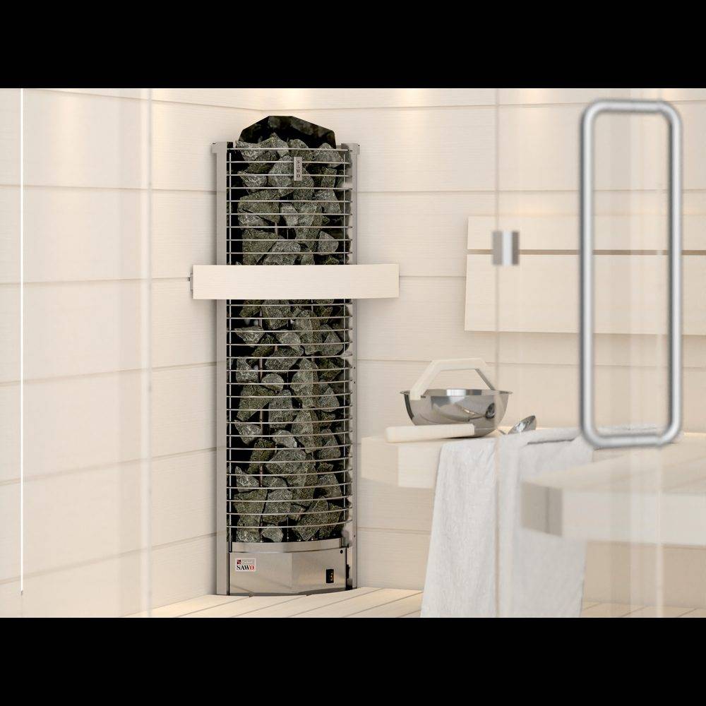 Bastuaggregat Sawo Tower Hörn TH3 45NS 4,5 kW, TH3-45NS-CNR- NS (kräver gränssnitt och strömstyrenhet), 4.5 Kw