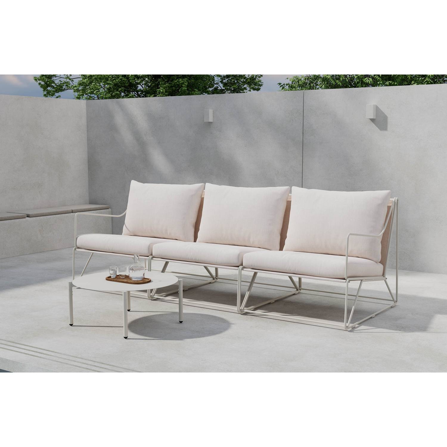 Loungegrupp Comfort Garden Usteryd Utesoffa 3-sits med Usteryd Soffbord