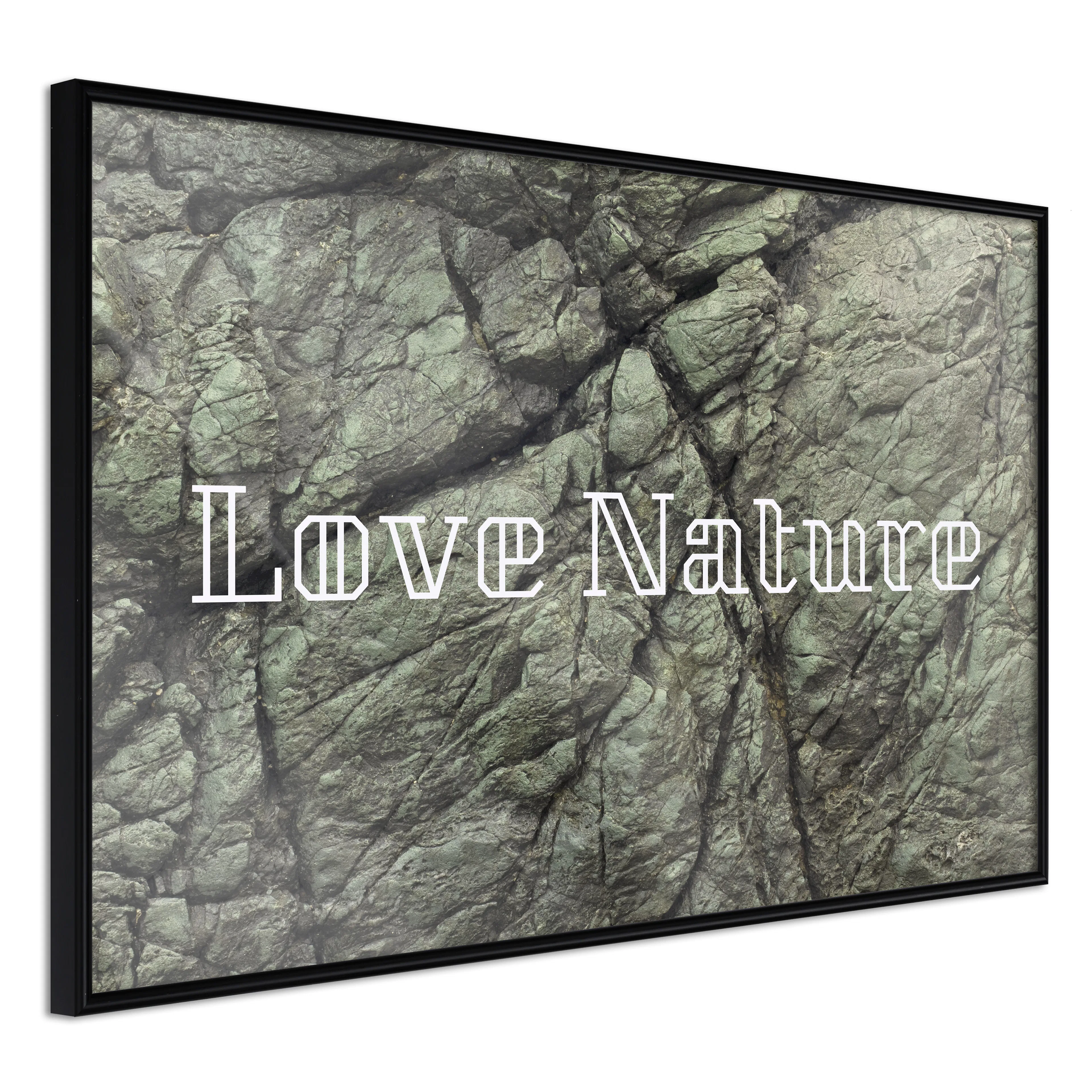 Affisch - Love Nature [Poster] 60x40 Svart ram, 60x40 cm