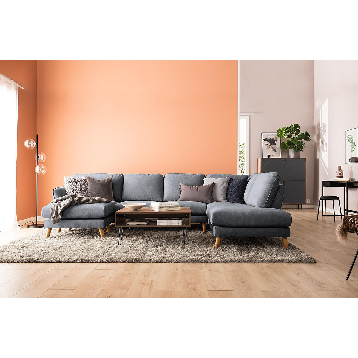 U-soffa Scandinavian Choice Trend Lyx med Divan Vänster