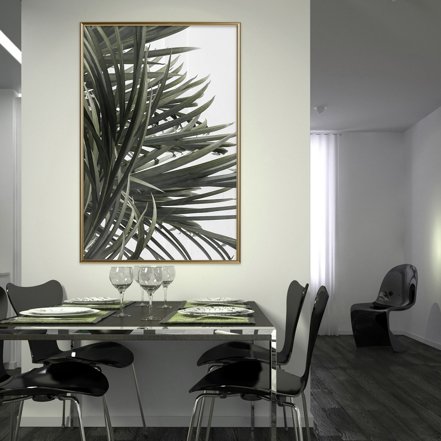 Affisch - In the Shade of Palm Trees [Poster] 20x30 Guld ram, 20x30 cm