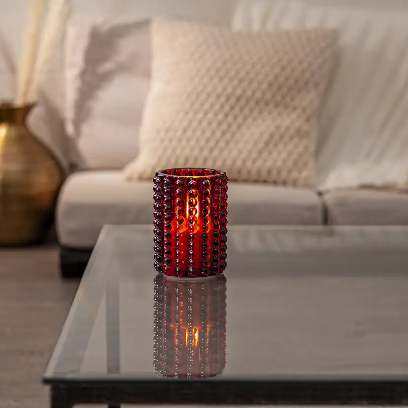 LEDLjus Flamme Dotty 12,5 cm Red Red
