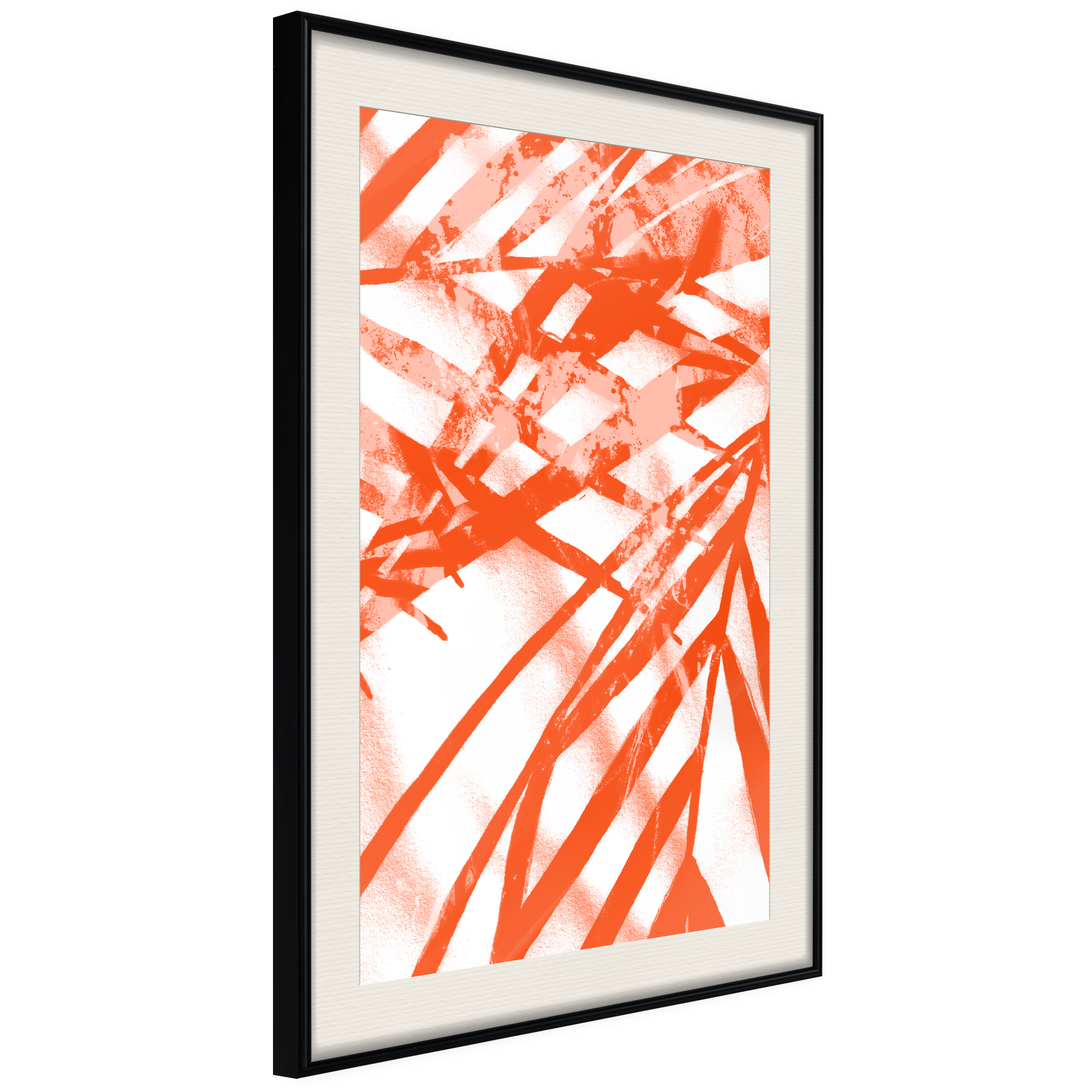 Affisch - Palm Composition [Poster] 40x60 Svart ram med passepartout, 40x60 cm
