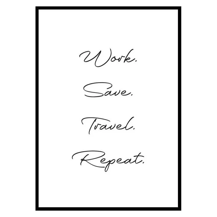 Poster Gallerix Work Repeat