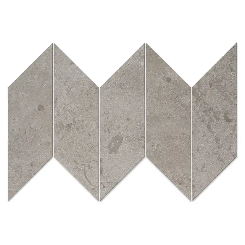 Klinker Bricmate J Chevron Norrvange Grey Left/Right 10x25 cm