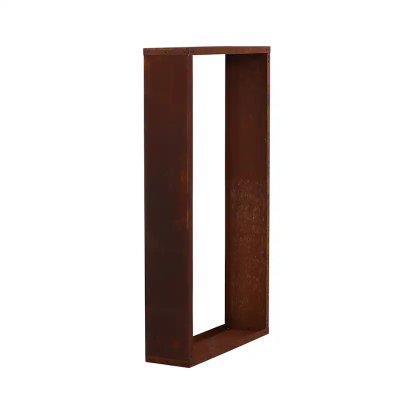 Mombasa Firewood Storage Steel - Rusty Orange Rostig