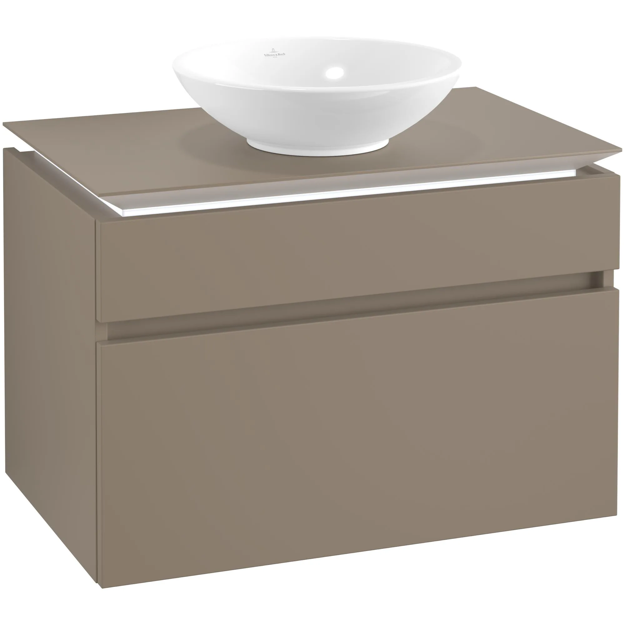 Tvättställsskåp Villeroy & Boch Legato 800 med 2 Lådor för Ytmonterat Tvättställ