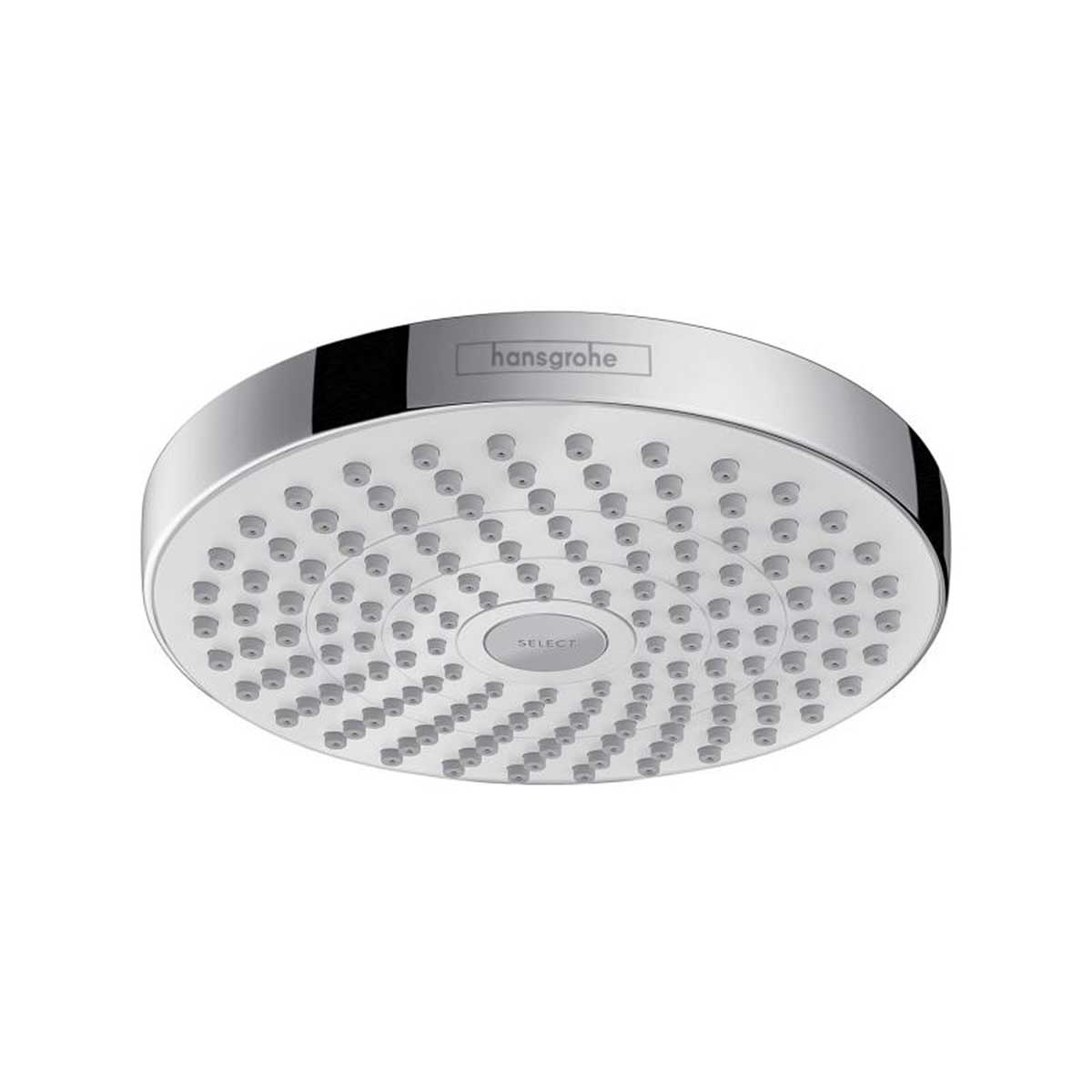 Taksil Hansgrohe Croma Select S 180 2jet Vit/Krom Vit/Krom, Utan EcoSmart