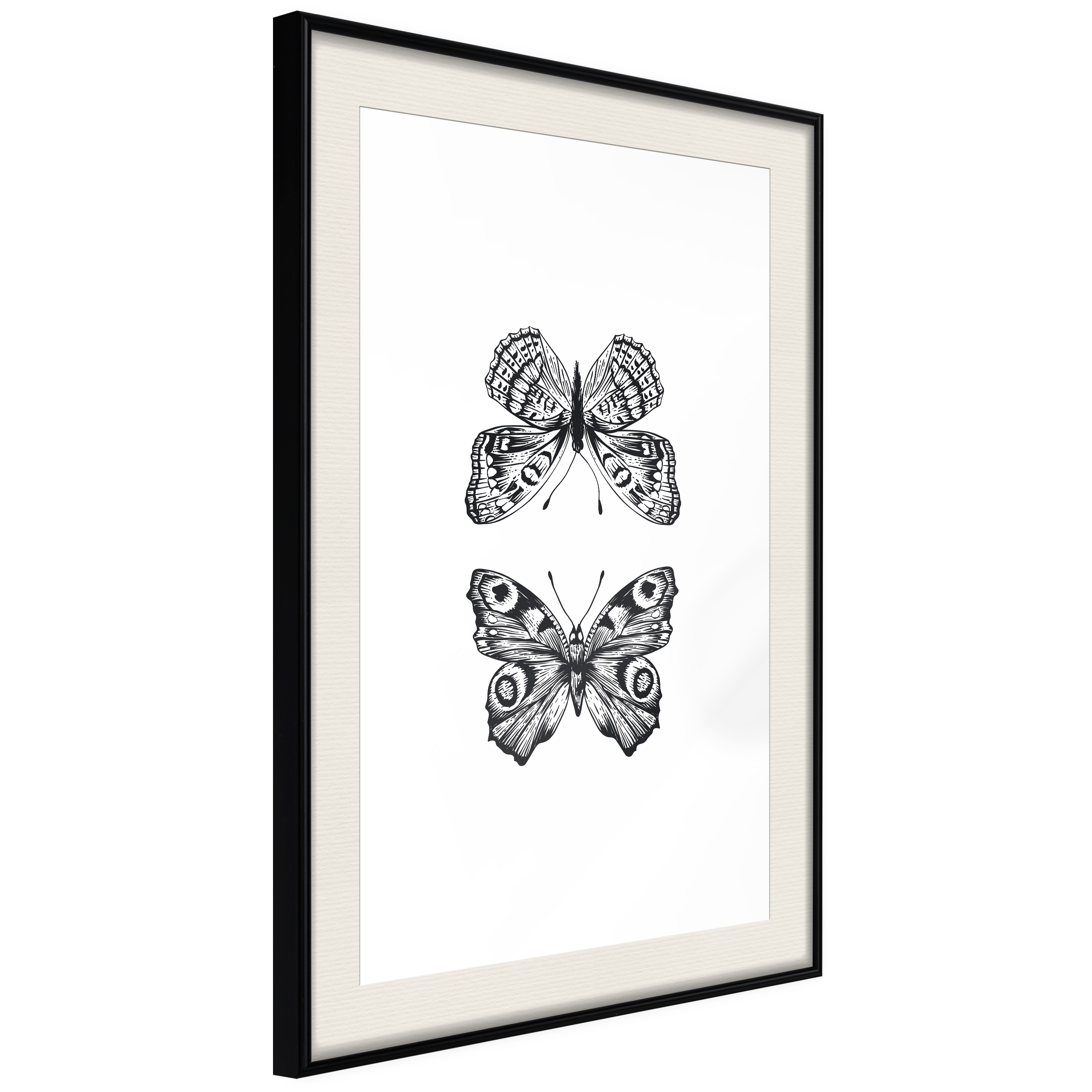 Poster Artgeist Affisch Two Butterflies