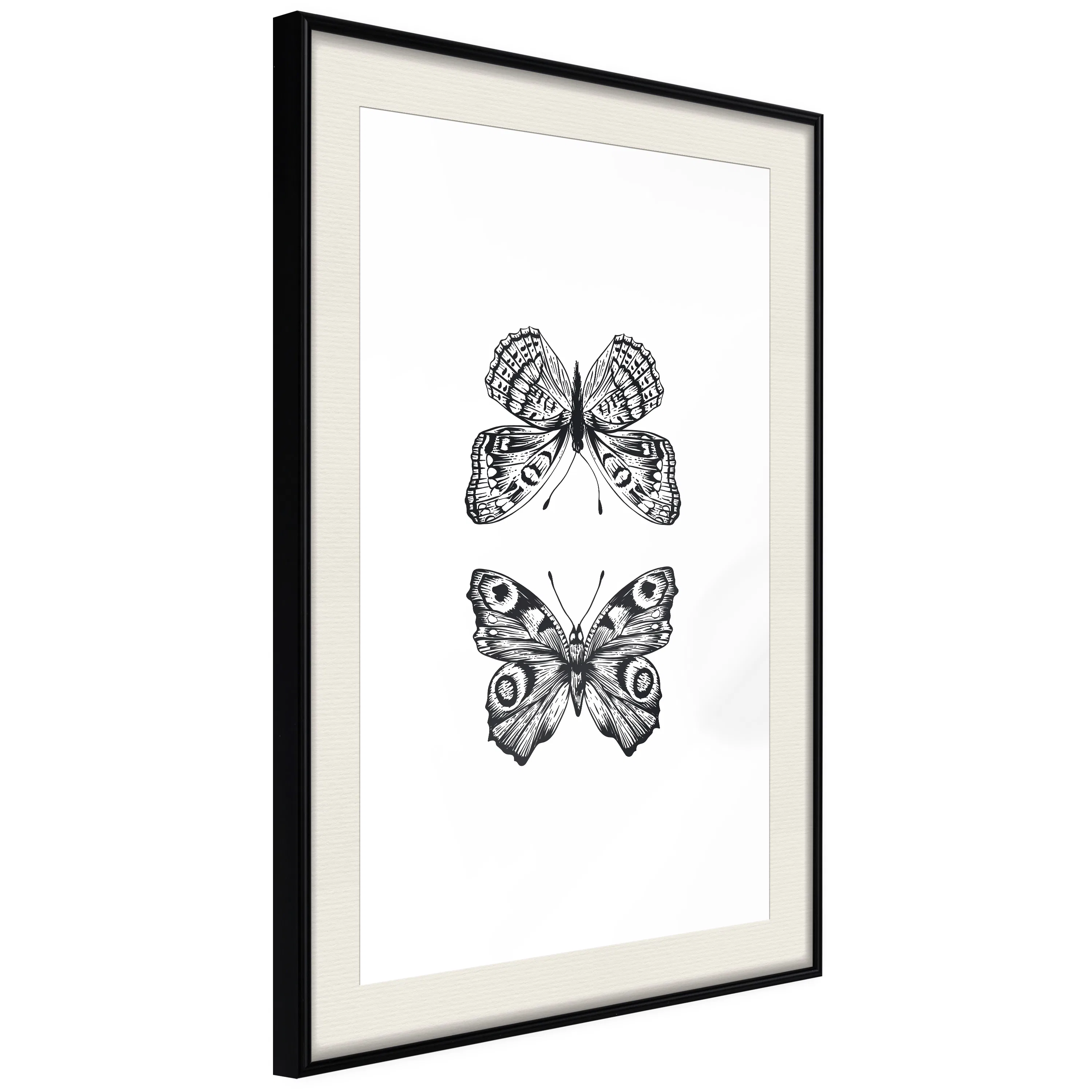Poster Artgeist Affisch Two Butterflies