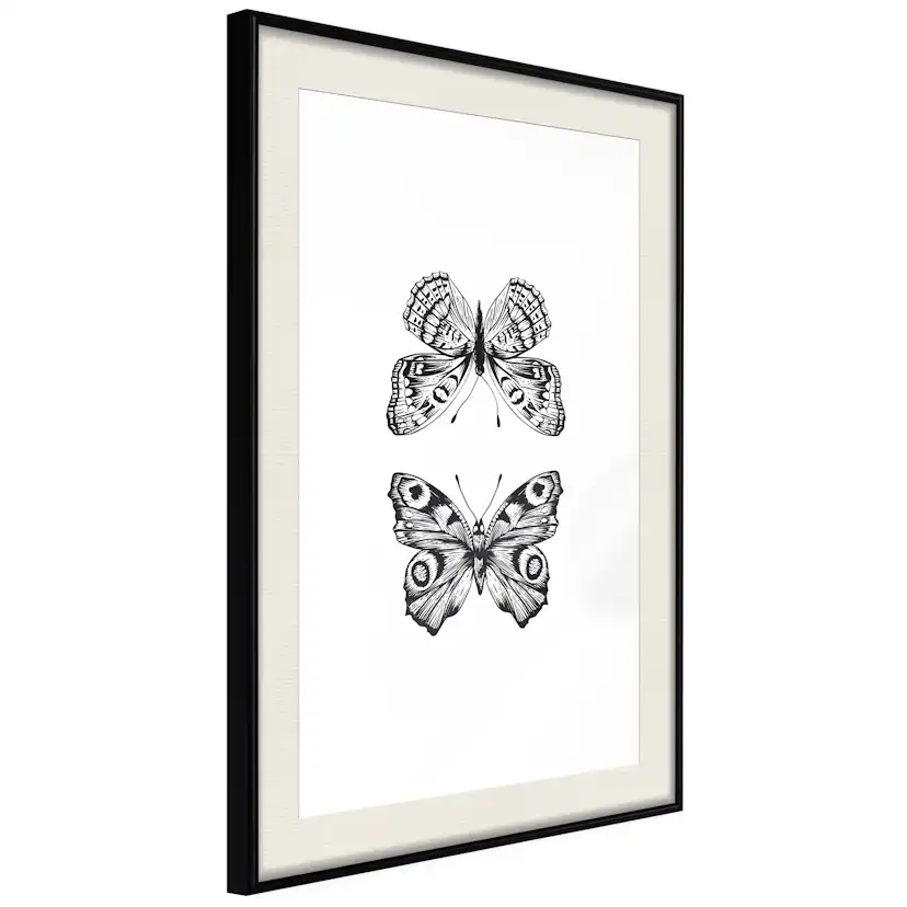 Poster Artgeist Affisch Two Butterflies