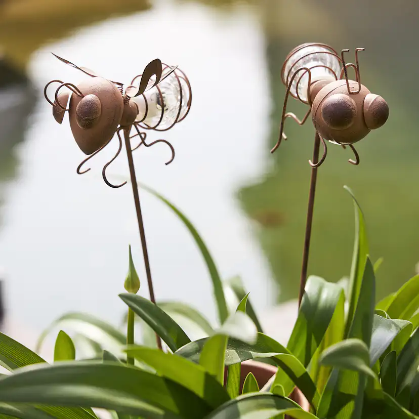 Solcellsdekoration Star Trading Oxida LED 2-pack Insekt