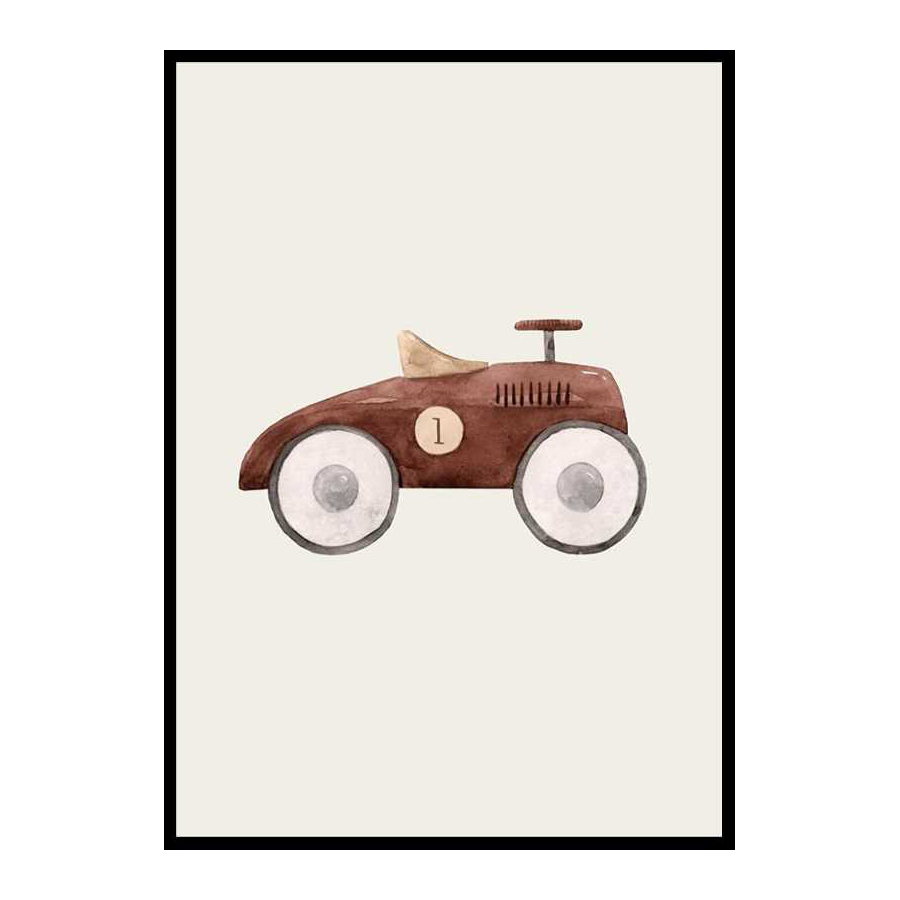 Brown Toy Car 30x40 cm