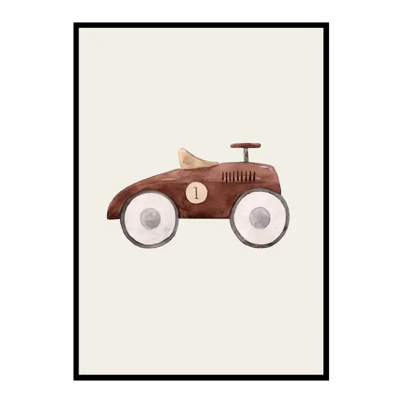 Brown Toy Car 30x40 cm