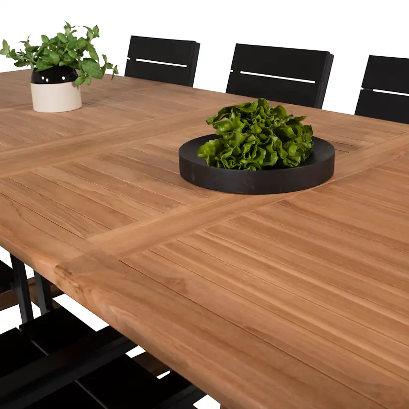 Matgrupp Venture Home Kiara 195/295 med 8 Lova Stolar