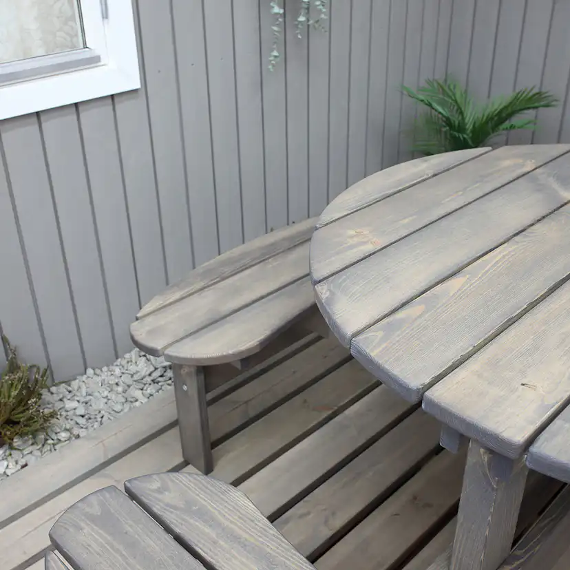 Bänkbord Baltic Garden Round Picknick
