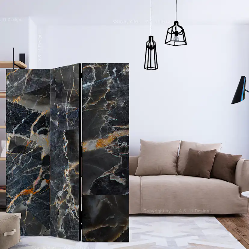 Rumsavdelare Arkiio Black Marble 135x172 cm