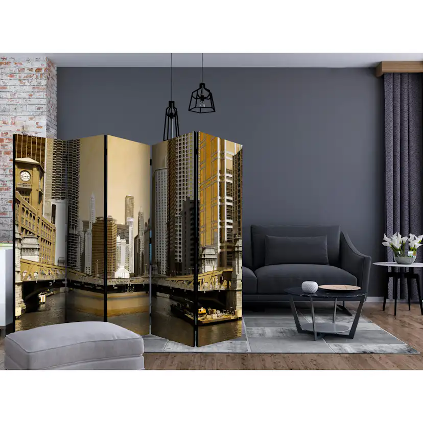 Rumsavdelare Arkiio Chicago's Bridge Vintage Effect II 225x172 cm