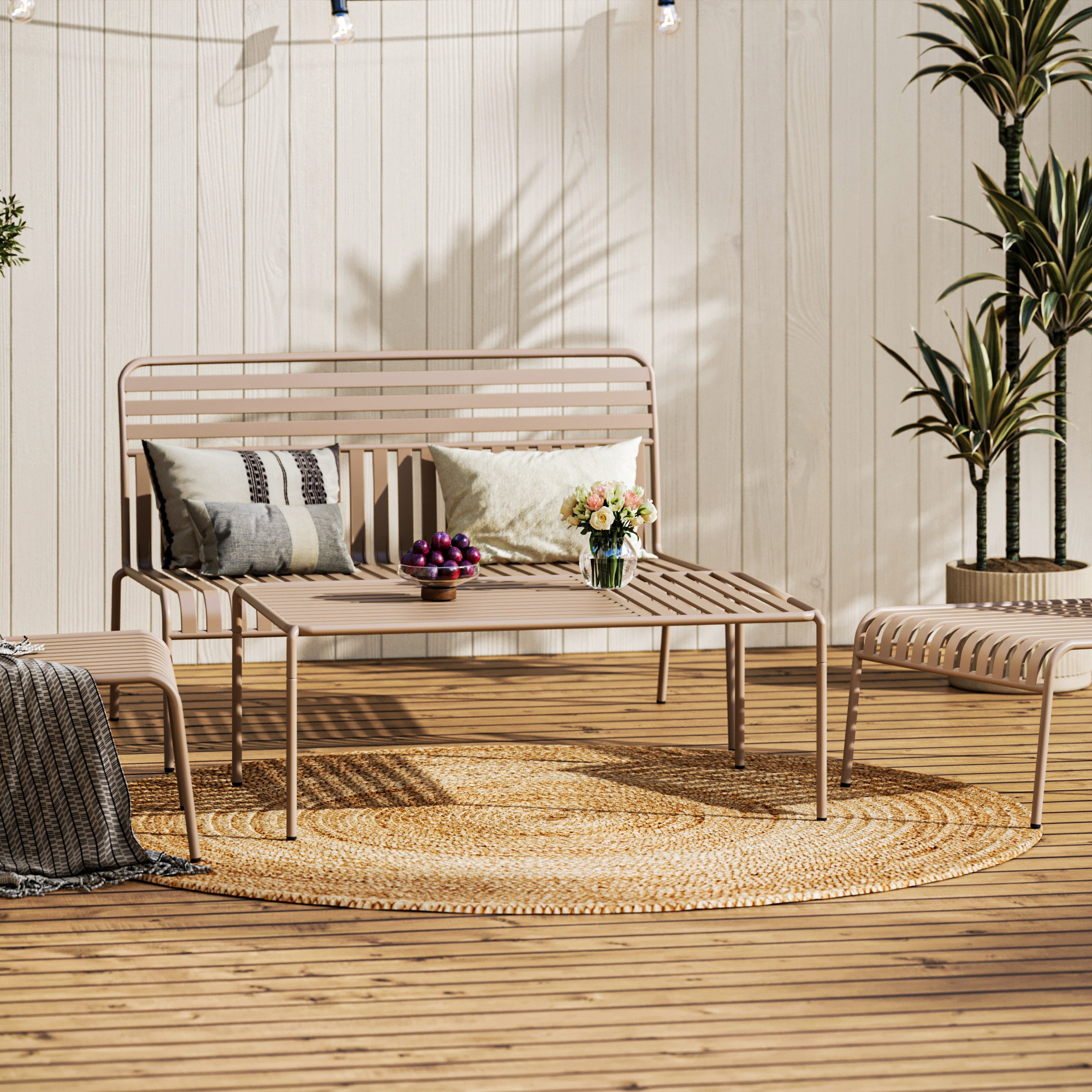 Loungegrupp Comfort Garden Jarva 4-sits Soffgrupp Utomhus i metall