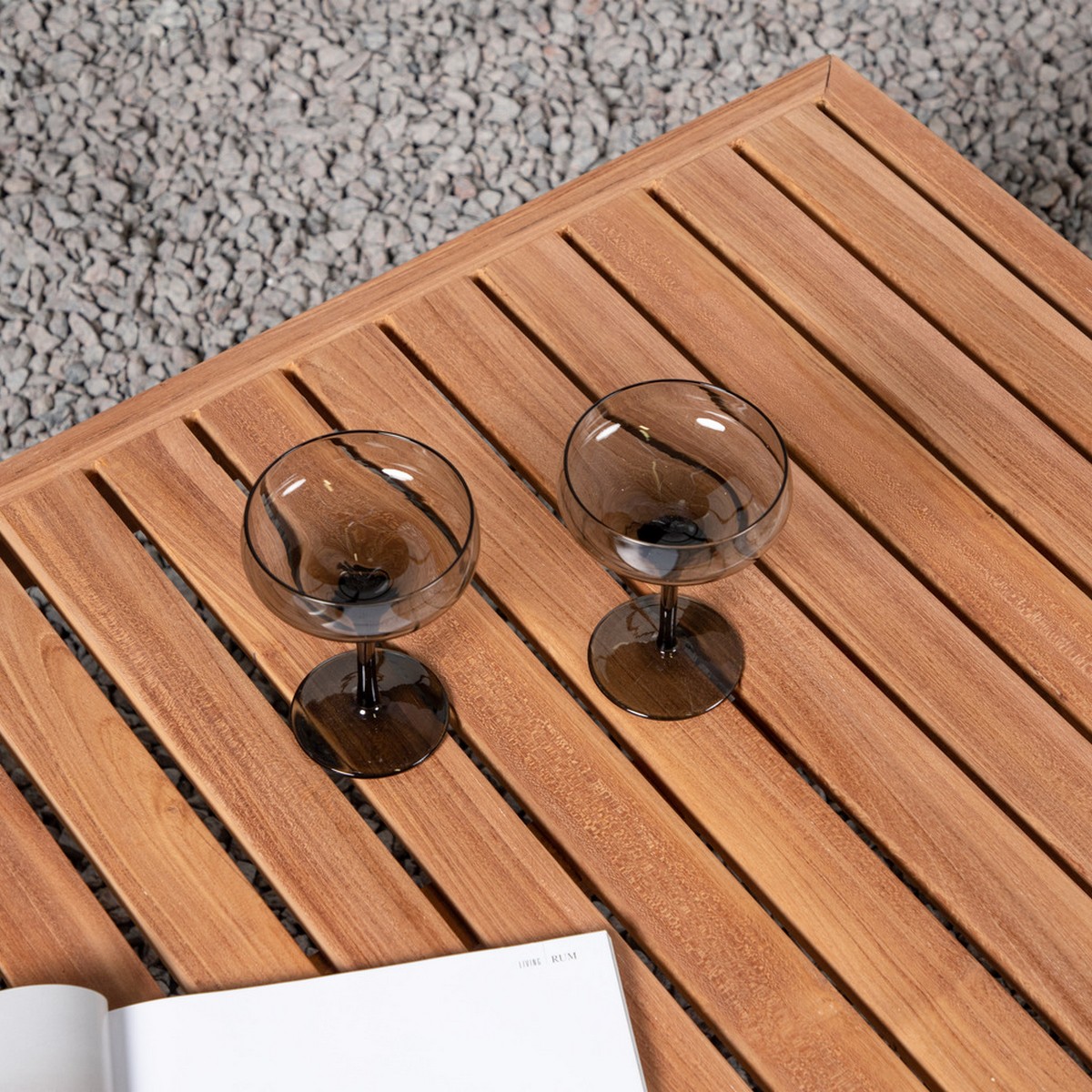 Soffbord Venture Home Amlan Natur Teak Fyrkantigt Vardagsrumsbord