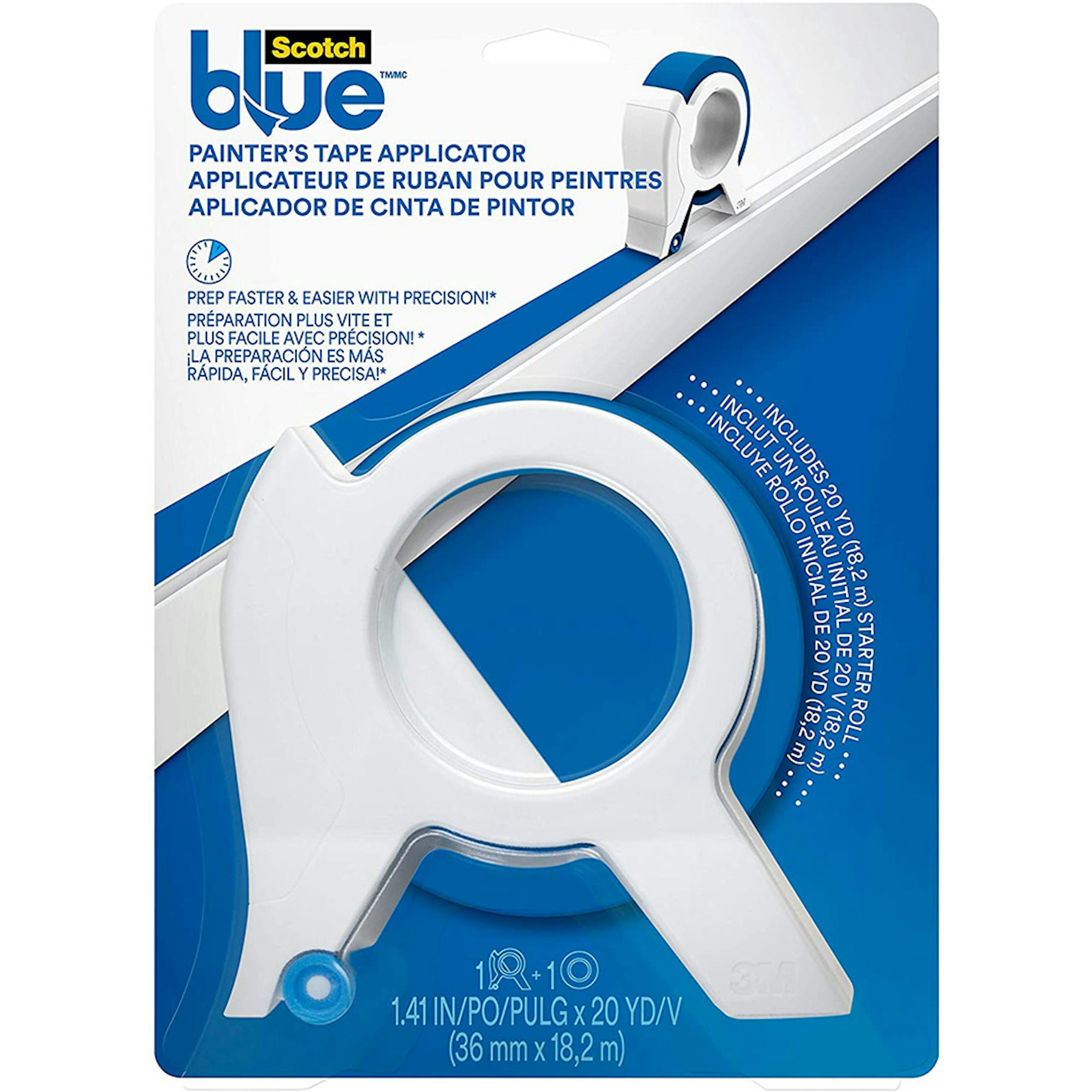 Applikator 3M För Maskeringstejp Inkl. 1rl 36 mm Blå