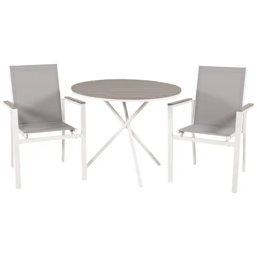 Cafégrupp Venture Home Pincy Ø 90 med 2 Trädgårdsstolar Utomhus