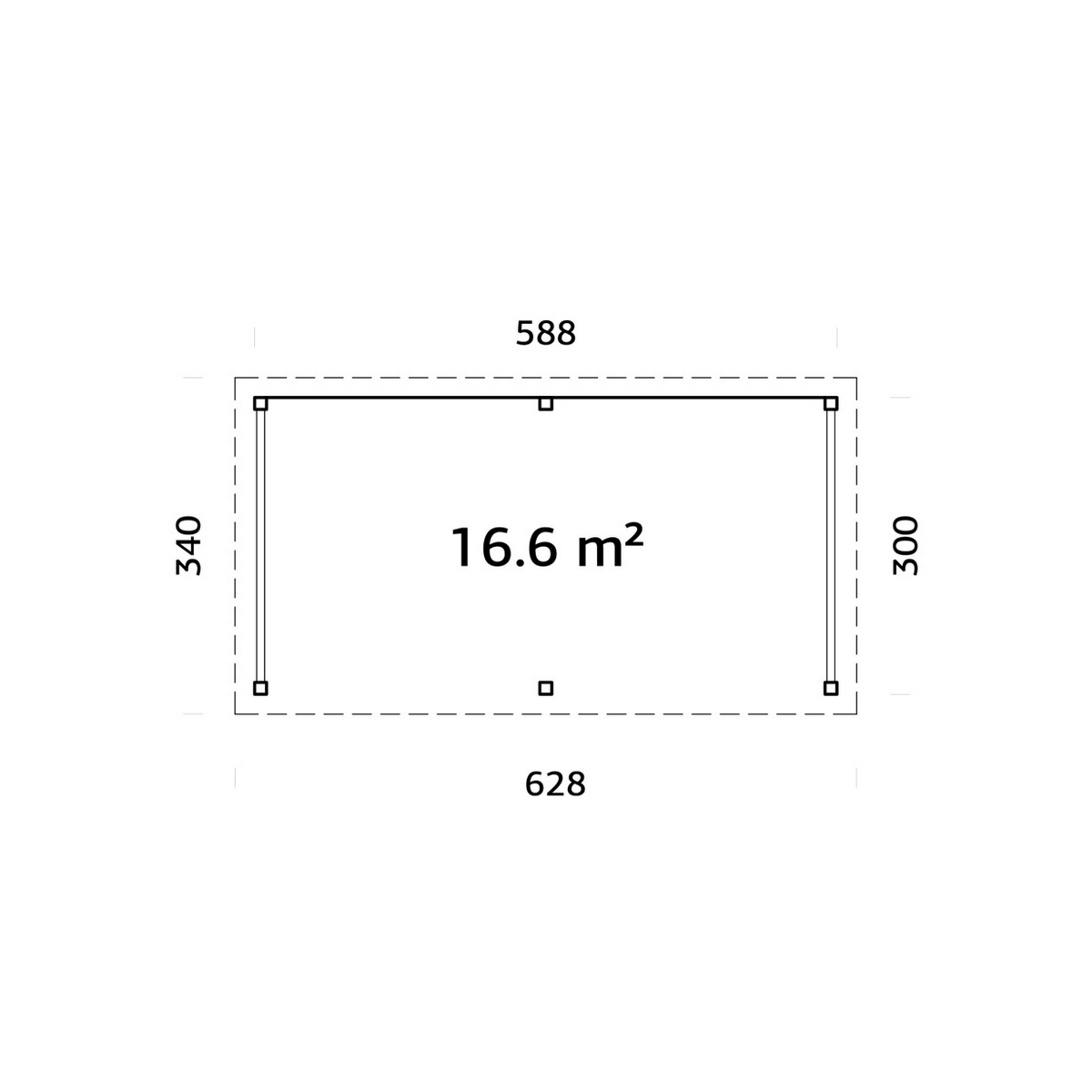 Lenna 16,6 m2 Set 308 WTDIP Behandling: Impregnerad transparent