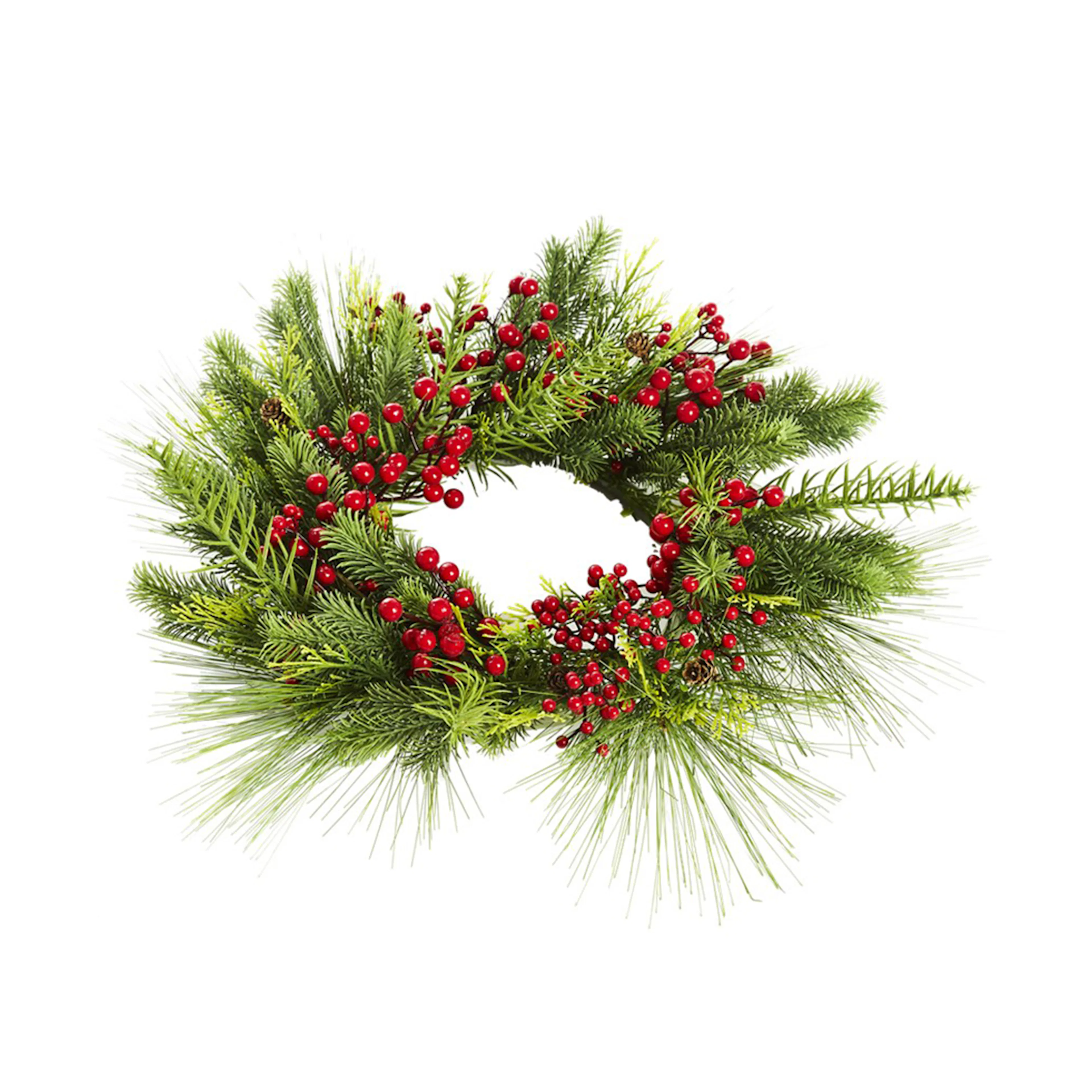 Krans Nordic Winter med Bär och Barr