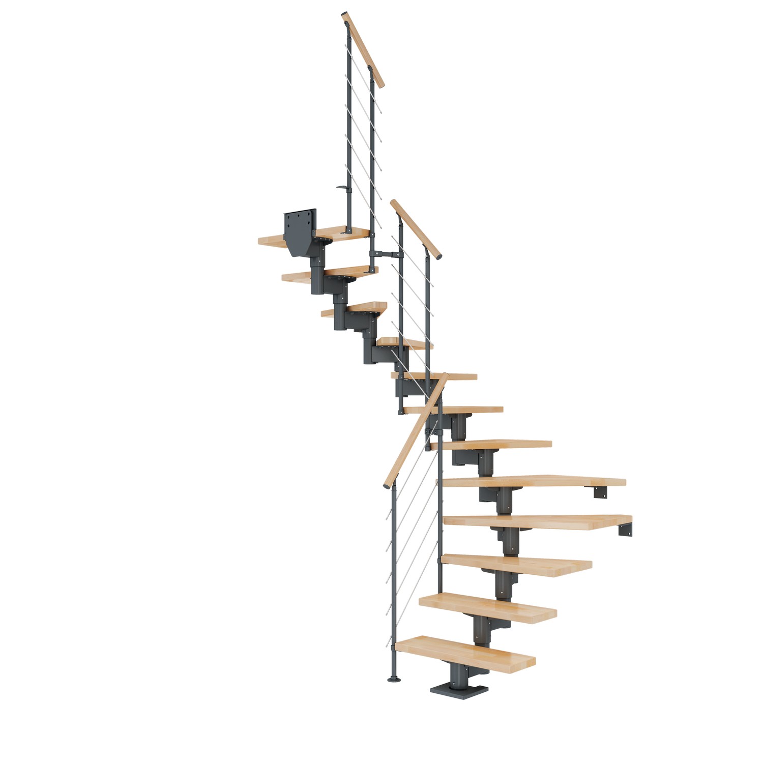 Spartrappa Dolle Cork Bok Steg 1/2 Svängd Style6 Räcke