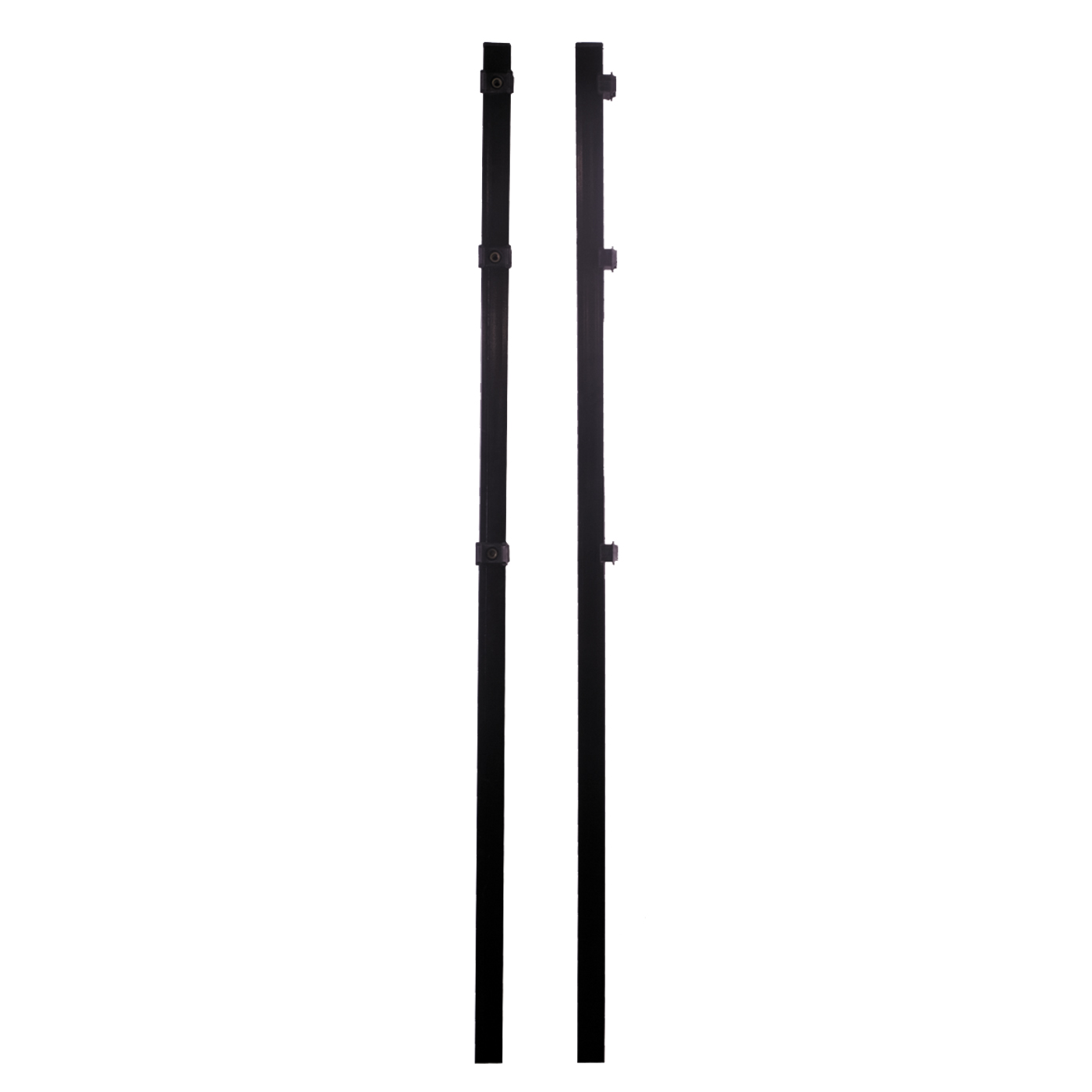 Stolpe NSH till Panelstängsel 40x40 mm Svart