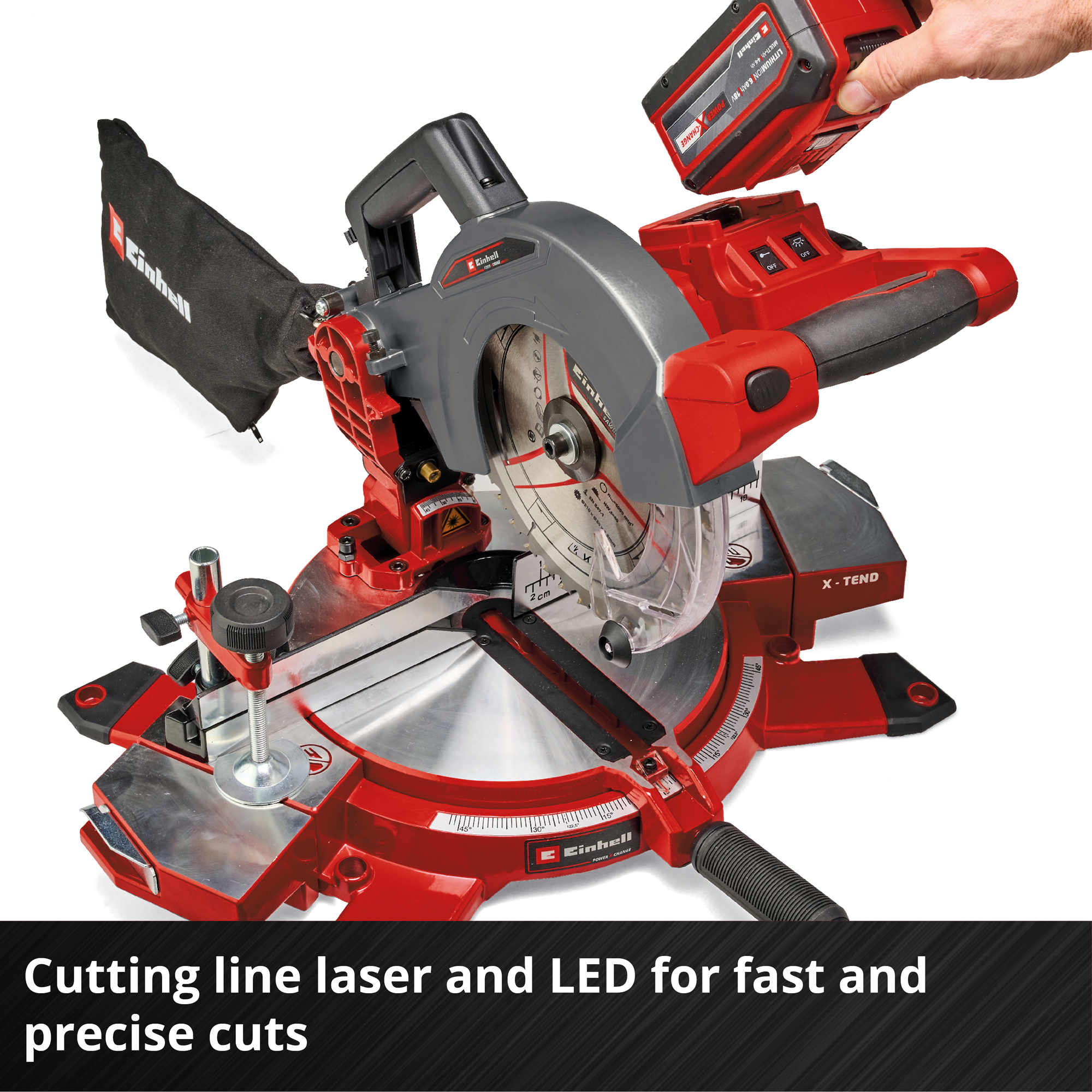 Kap- och Gersåg Einhell TE-MS 18/210 18 V Li-Solo