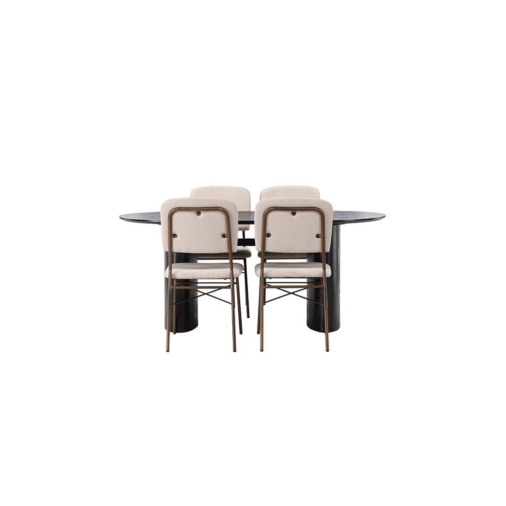Matgrupp Venture Home Isolde med 4 st Seda stolar