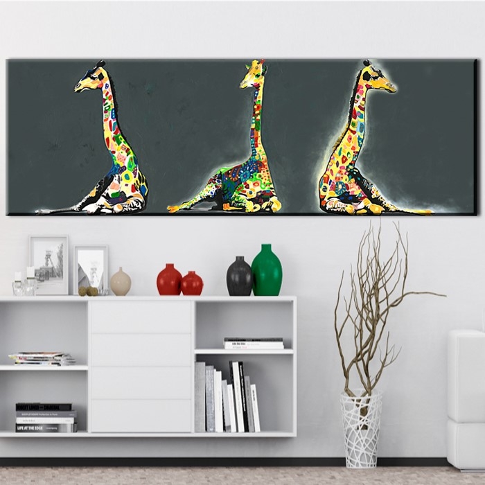Tavla Arkiio Colourful Giraffes