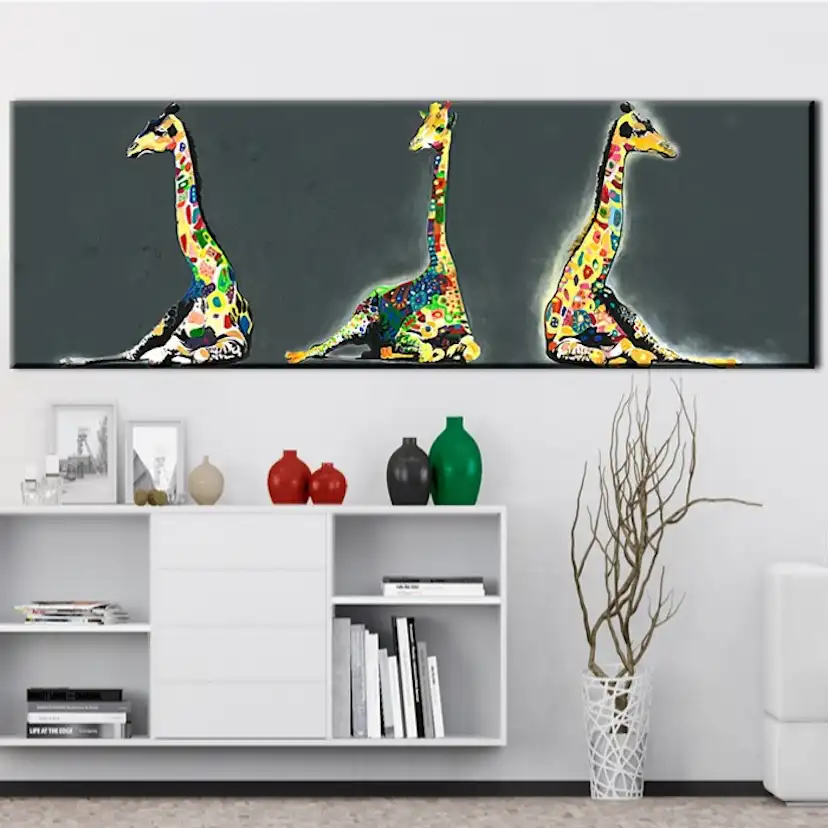 Tavla Arkiio Colourful Giraffes