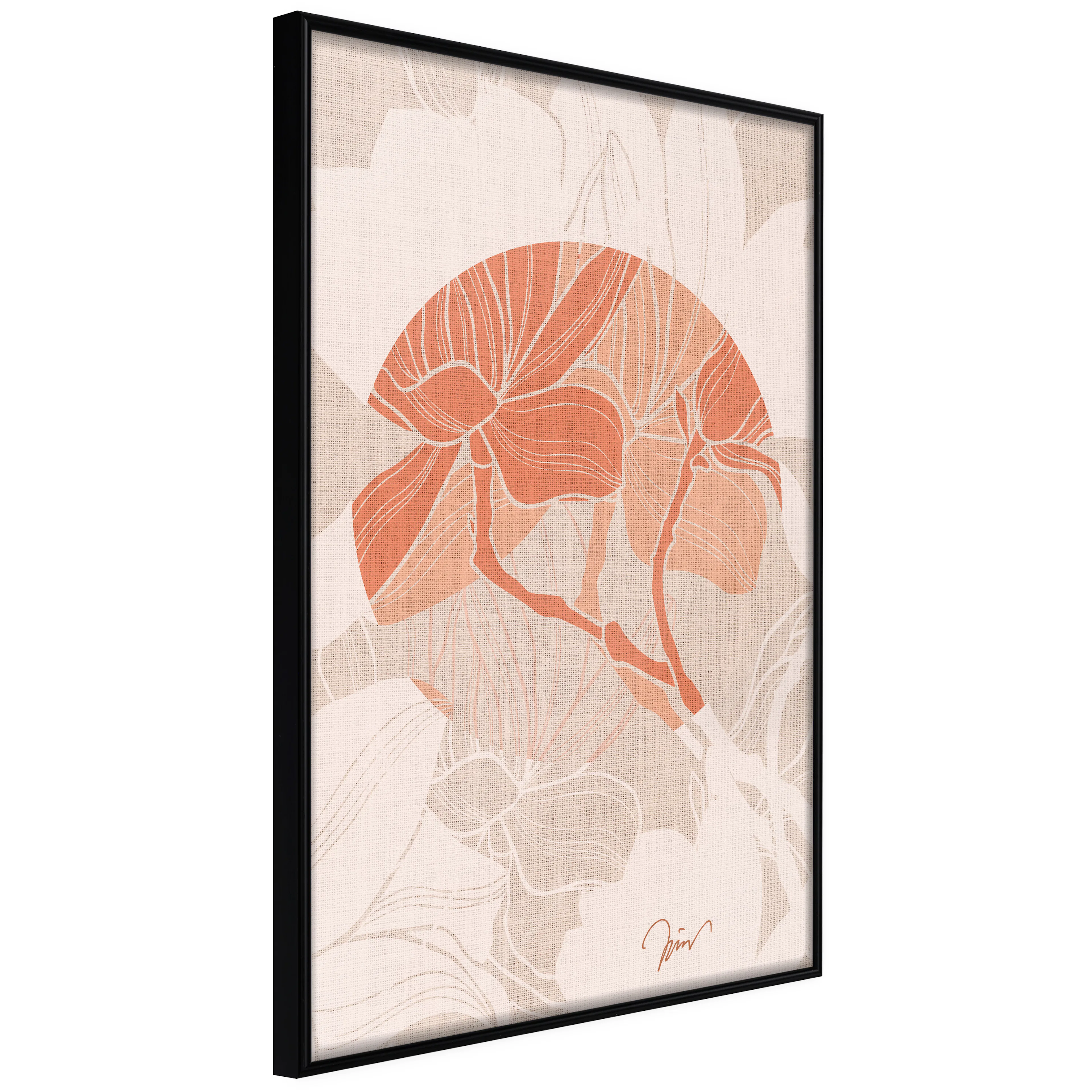 Affisch - Stylish Magnolia [Poster] 40x60 Svart ram, 40x60 cm