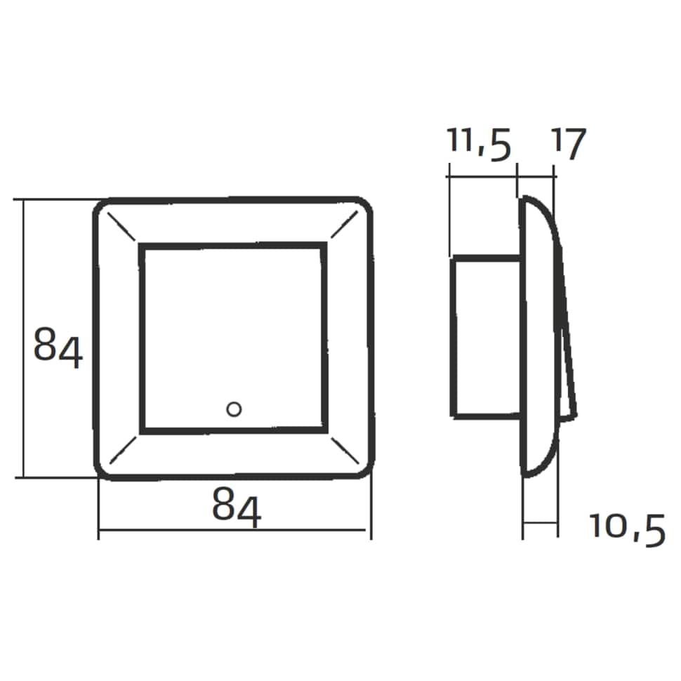Strömbrytare Elko 2-Pol Infällt RS