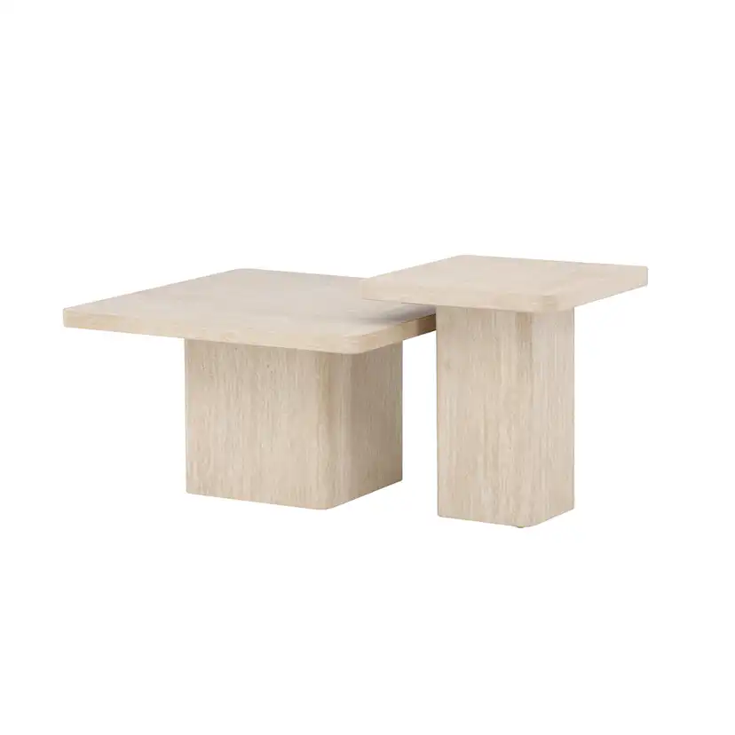 Soffbord Venture Home Qvart Set 80x80x46 cm & 50x50x56 cm
