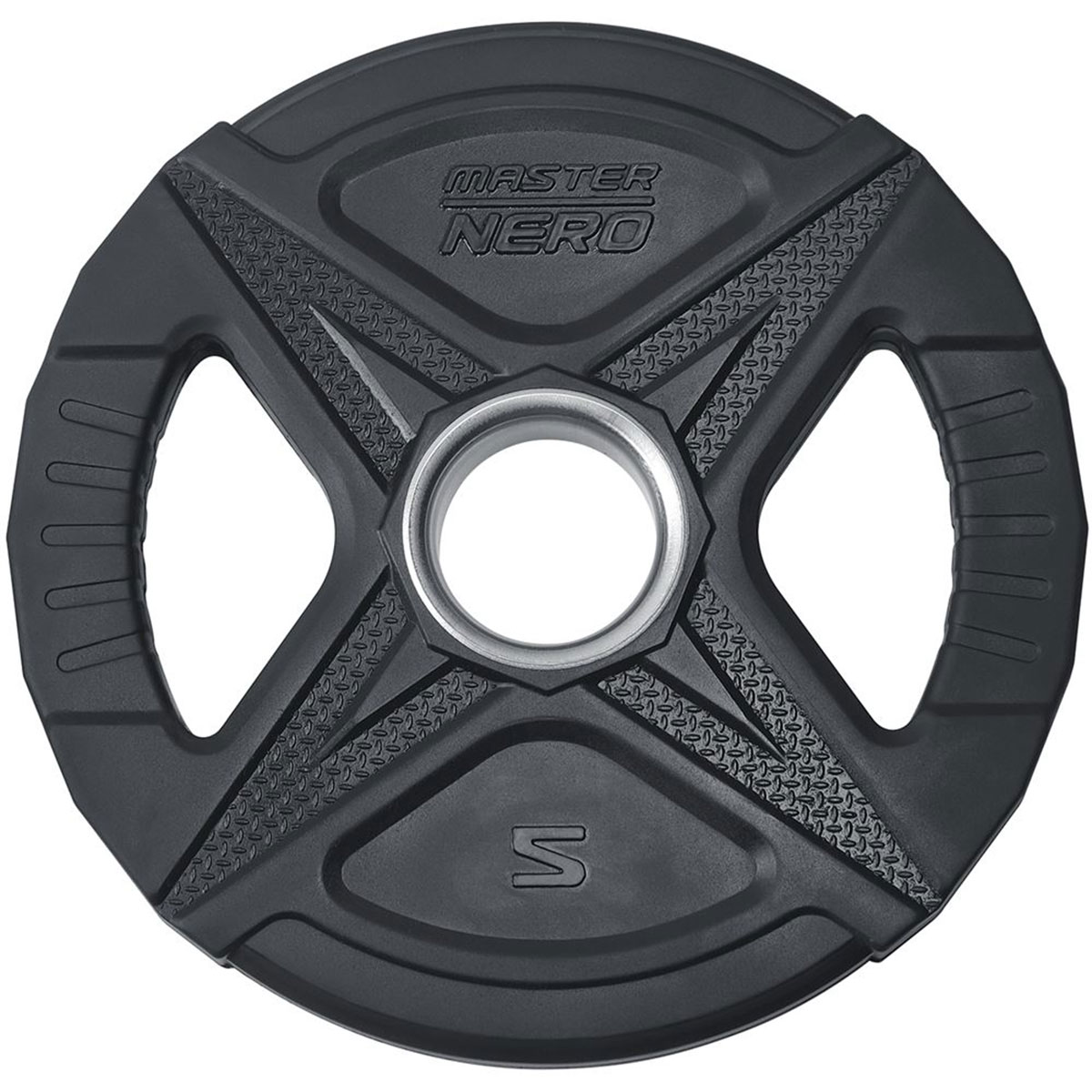 Viktskiva Master Fitness Nero Rubber