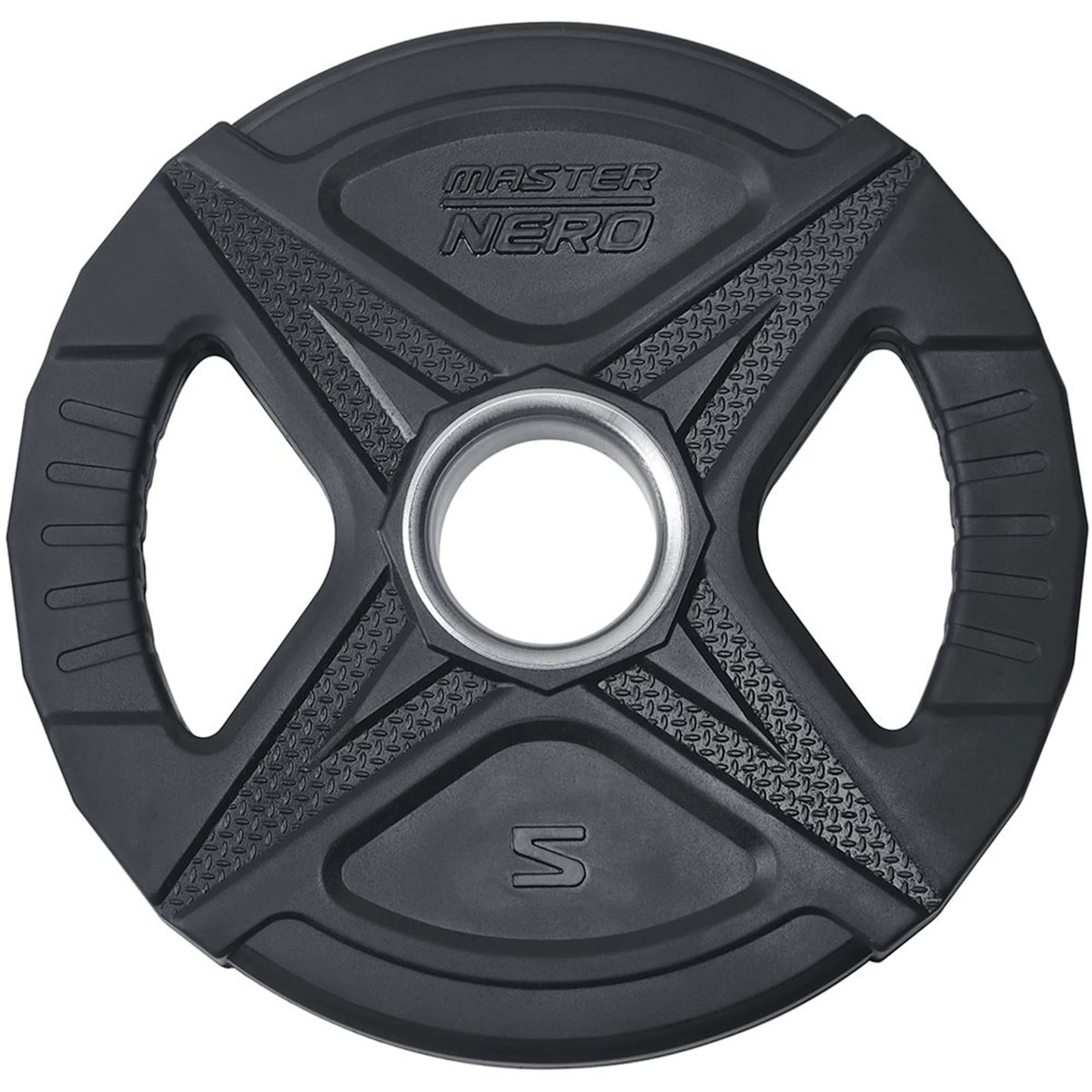 Viktskiva Master Fitness Nero Rubber